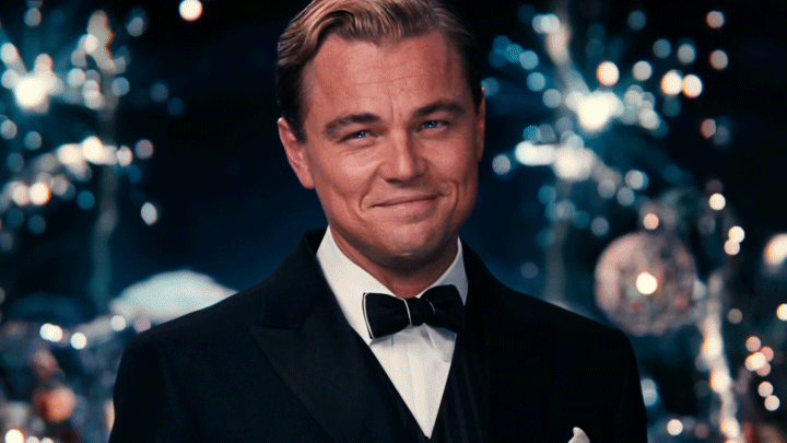 Leonardo Dicaprio cheers gif