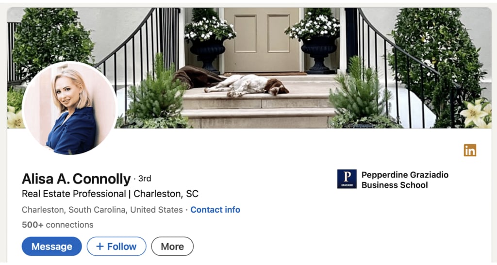 A screenshot of Alisa A. Connolly LinkedIn profile