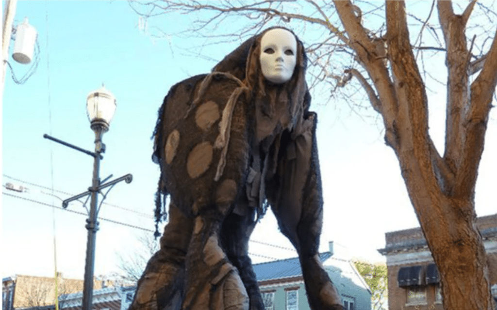 A stilt spirit costume that you can make at home courtesy of Etsy seller Mel2DaIssa