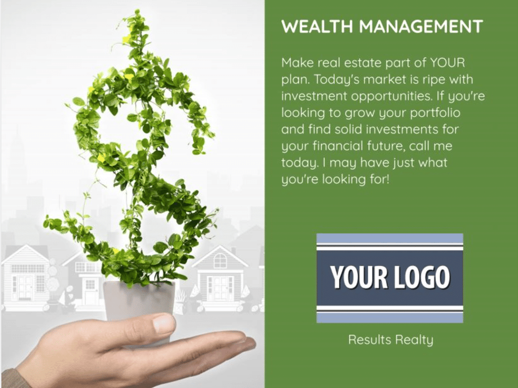 Investor postcard template from ProspectsPLUS!