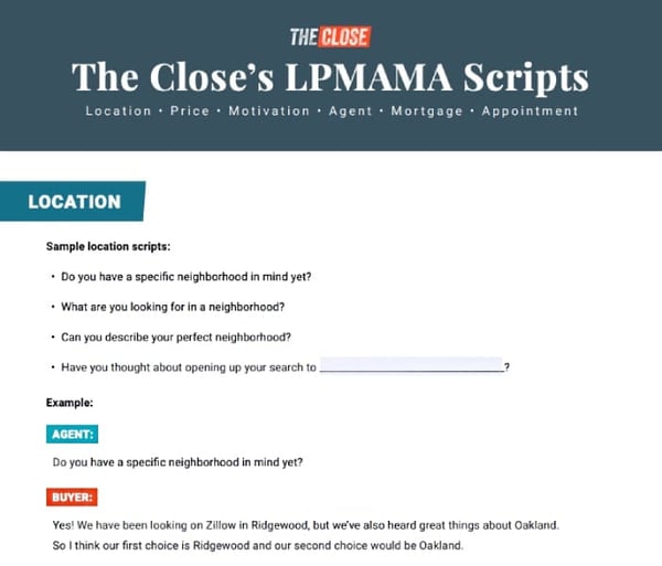 The LPMAMA Script for Real Estate & How to Use It