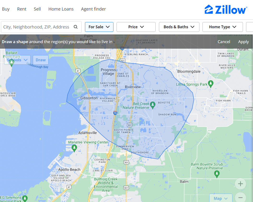 Map of Florida with a visitor-<a href=