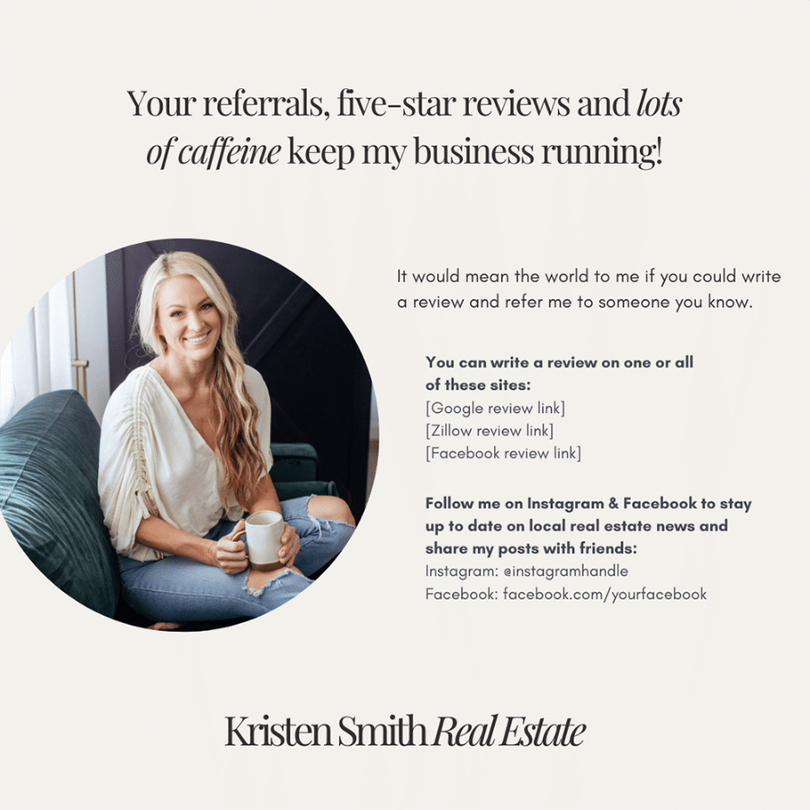 Coffee & Contracts - Real Estate graphic design