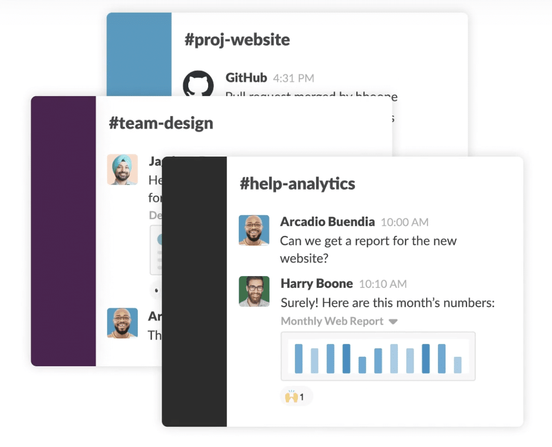 Screenshot of Slack