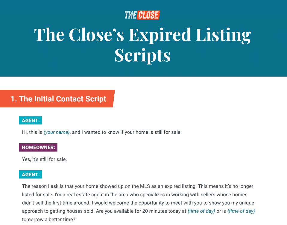 Best Expired Listing Scripts & Best Practices