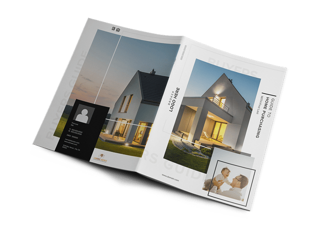 Homebuyer's guide bifold brochure front and back