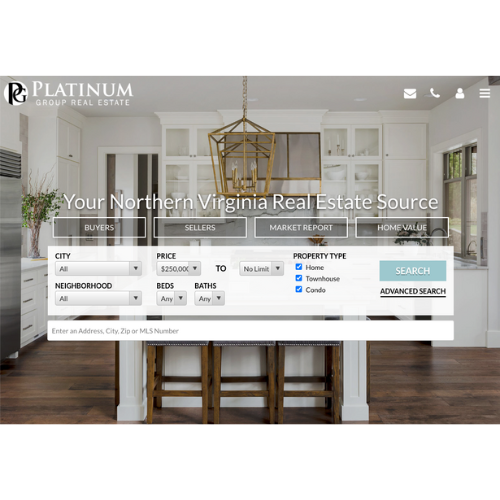 Platinum Group Real Estate home page