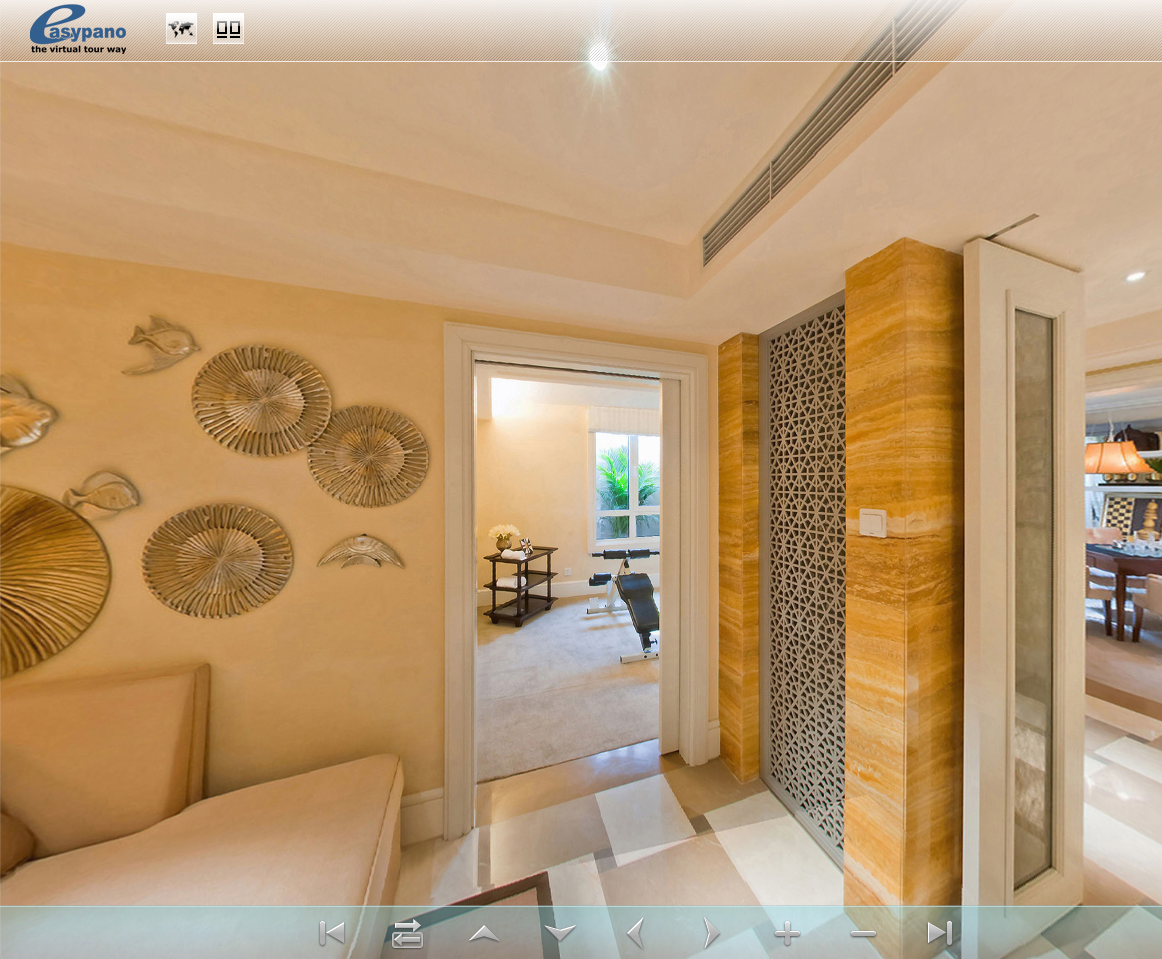 Example interactive virtual tour from EasyPano