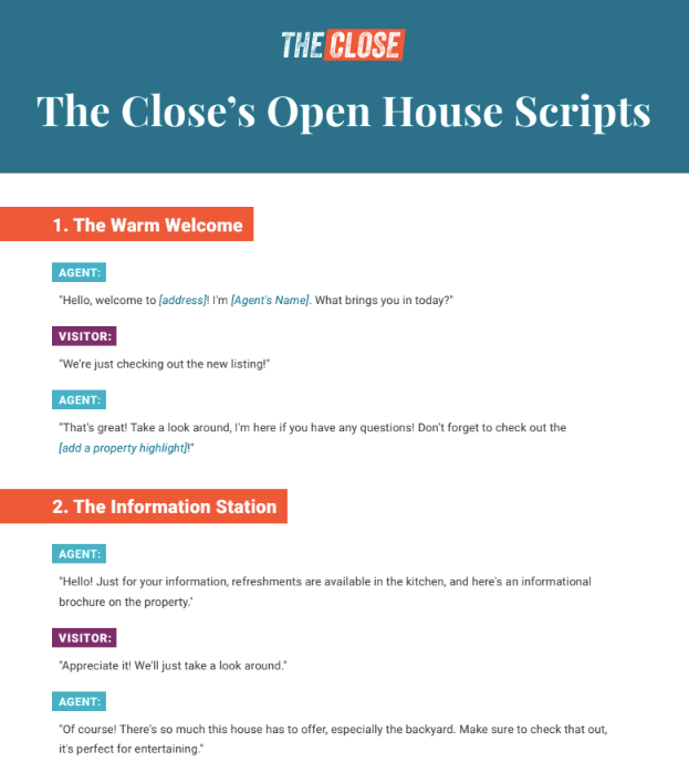 Open House Scripts