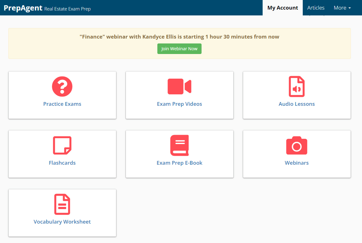 PrepAgent member dashboard