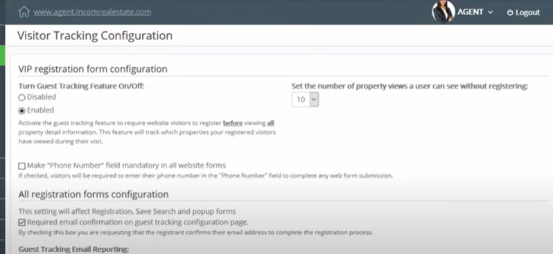 Screenshot of iNCOM data analytics