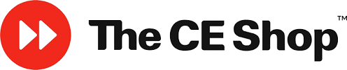 The CE Shop logo