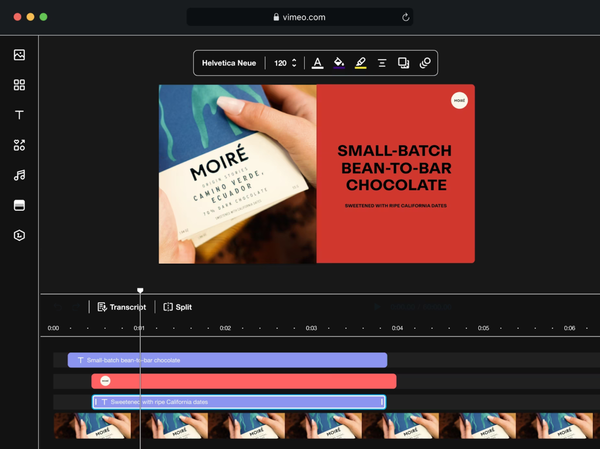 Vimeo’s video editing platform on the web