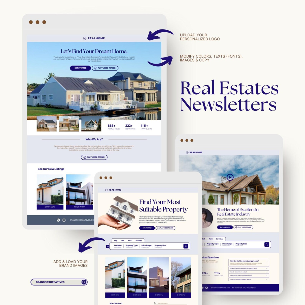 Example of a real estate newsletter template