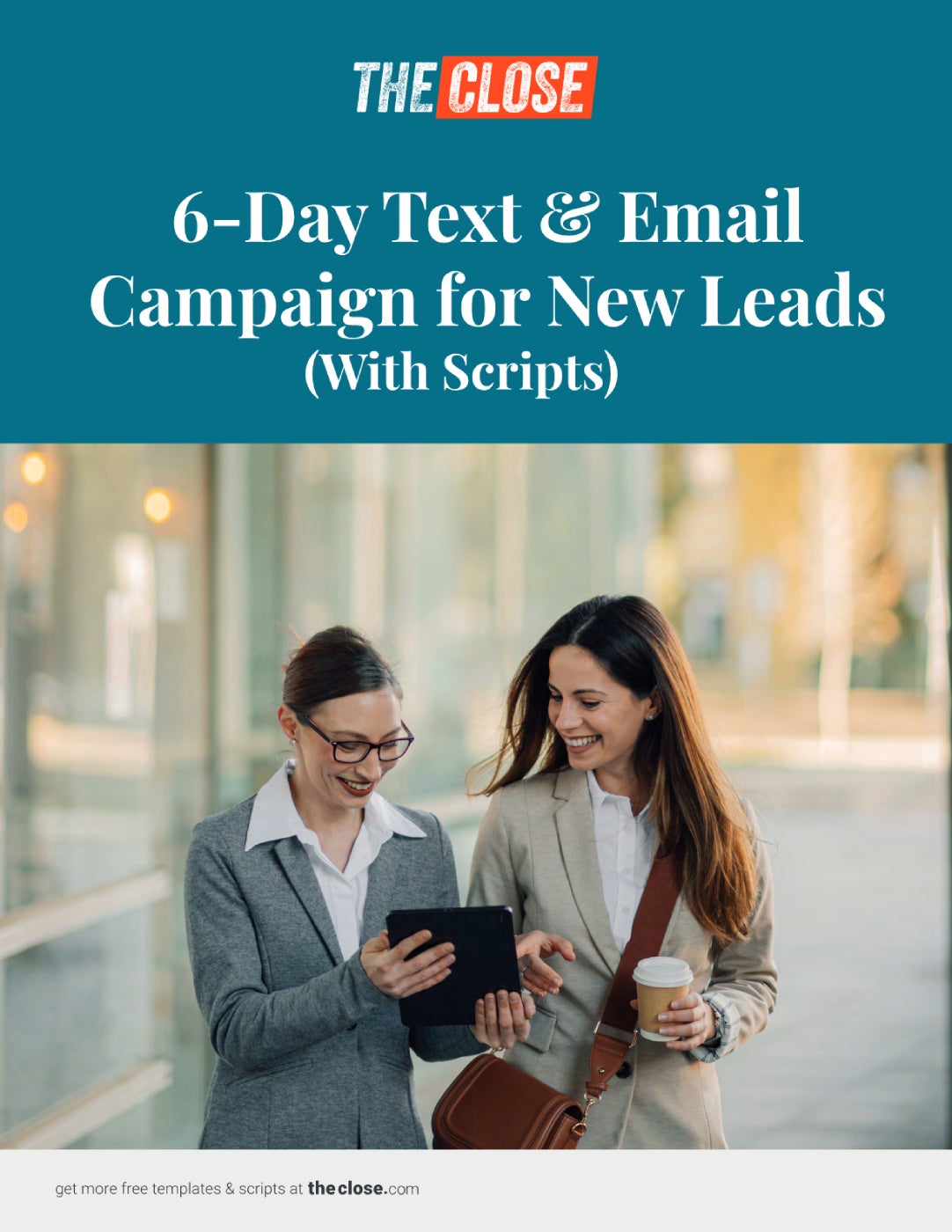 Screenshot of 6-Day Text & Email Campaign for New Leads template.