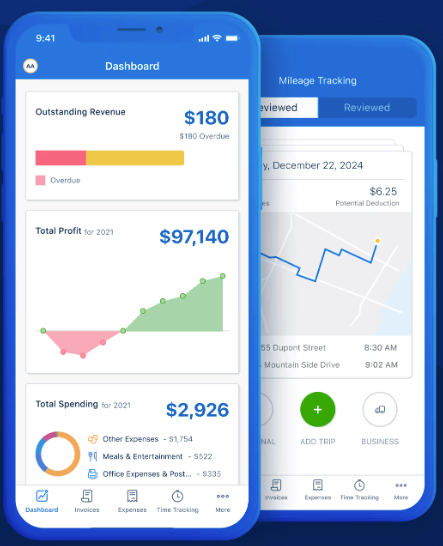 FreshBooks mobile app 