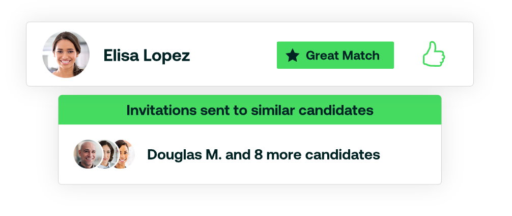 ZipRecruiter's candidate rating feature ZipRecruiter's candidate rating feature