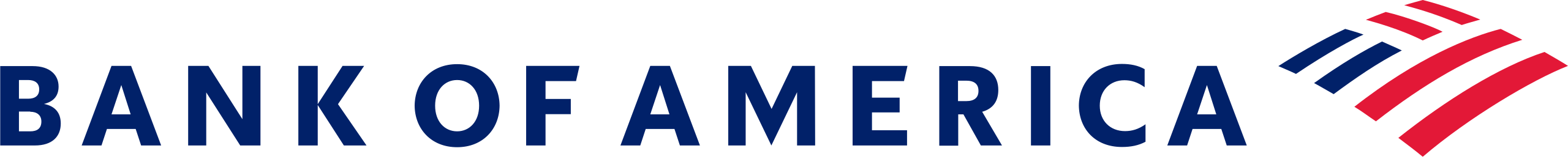 Bank of America logo. Bank of America logo.