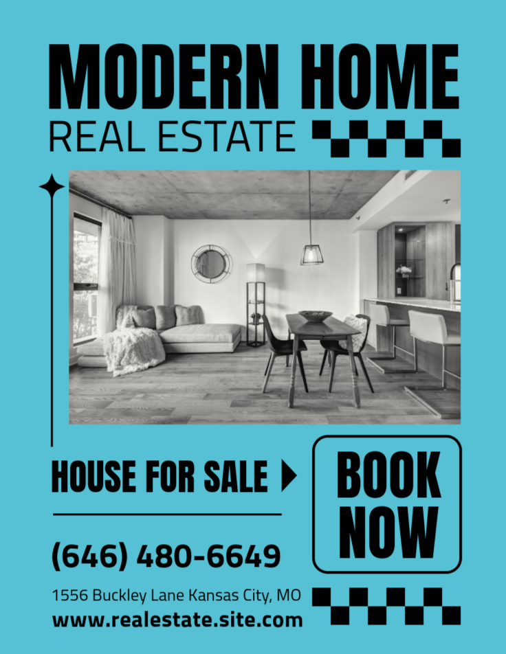 Simple house for sale flyer template Simple house for sale flyer template