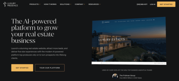 Luxury Presence homepage Luxury Presence homepage