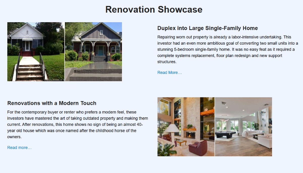 Some of the properties the company has financed in the past.