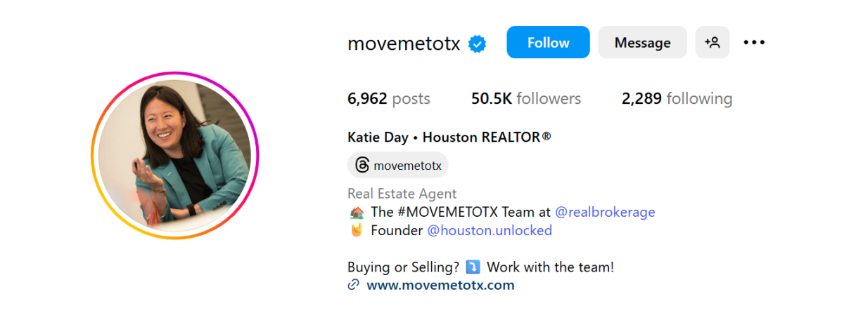 Katie Day's Instagram bio Katie Day's Instagram bio