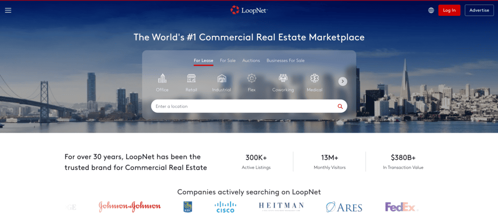 LoopNet homepage