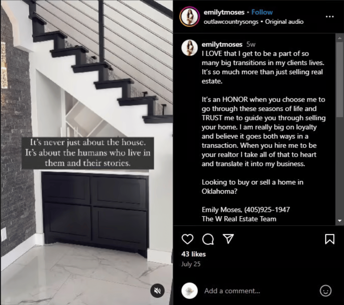 Personal Instagram reel