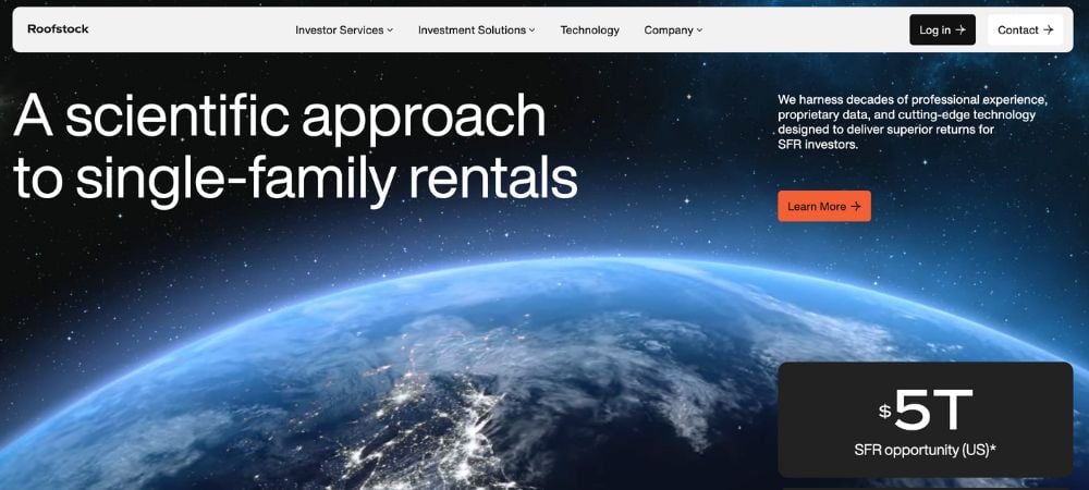 Roofstock homepage