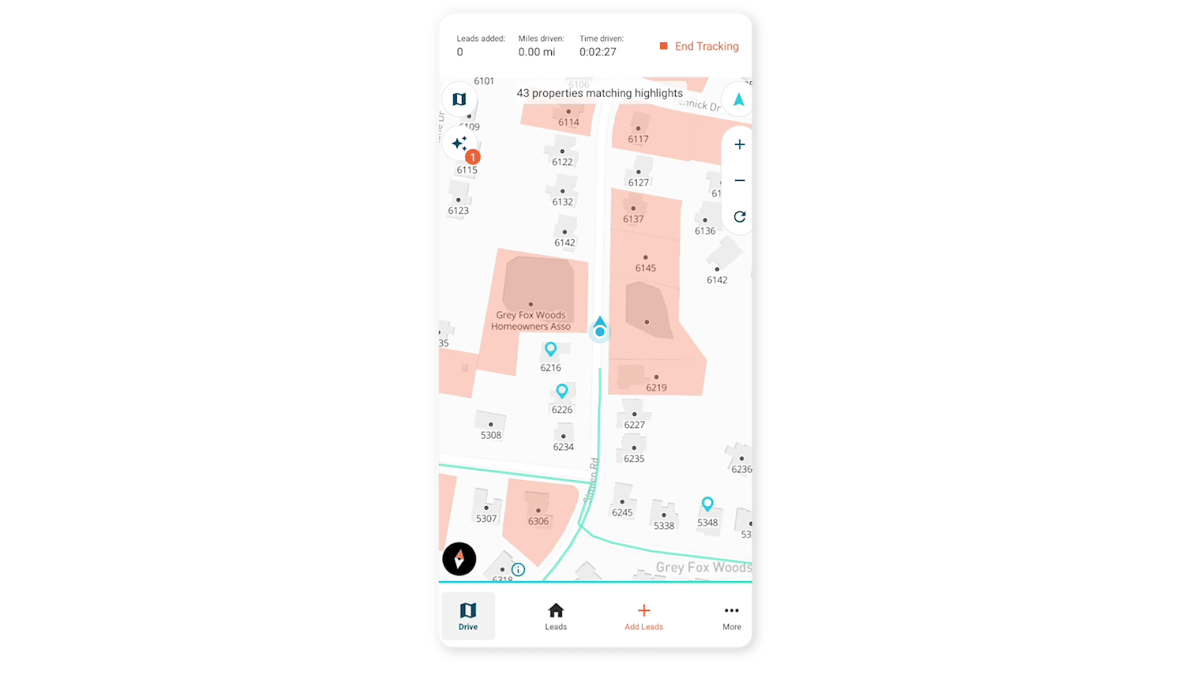 DealMachine interface on mobile.