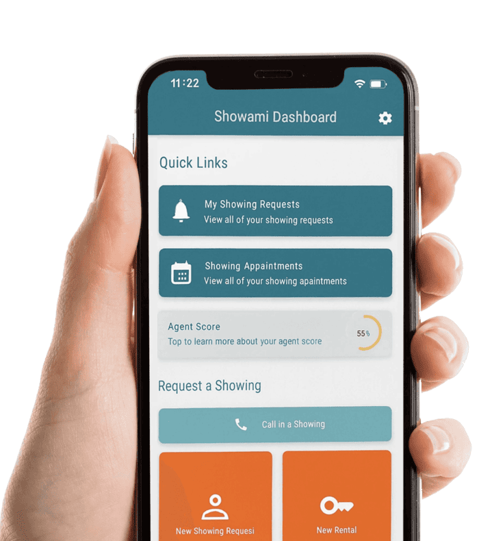 Showami's app dashboard