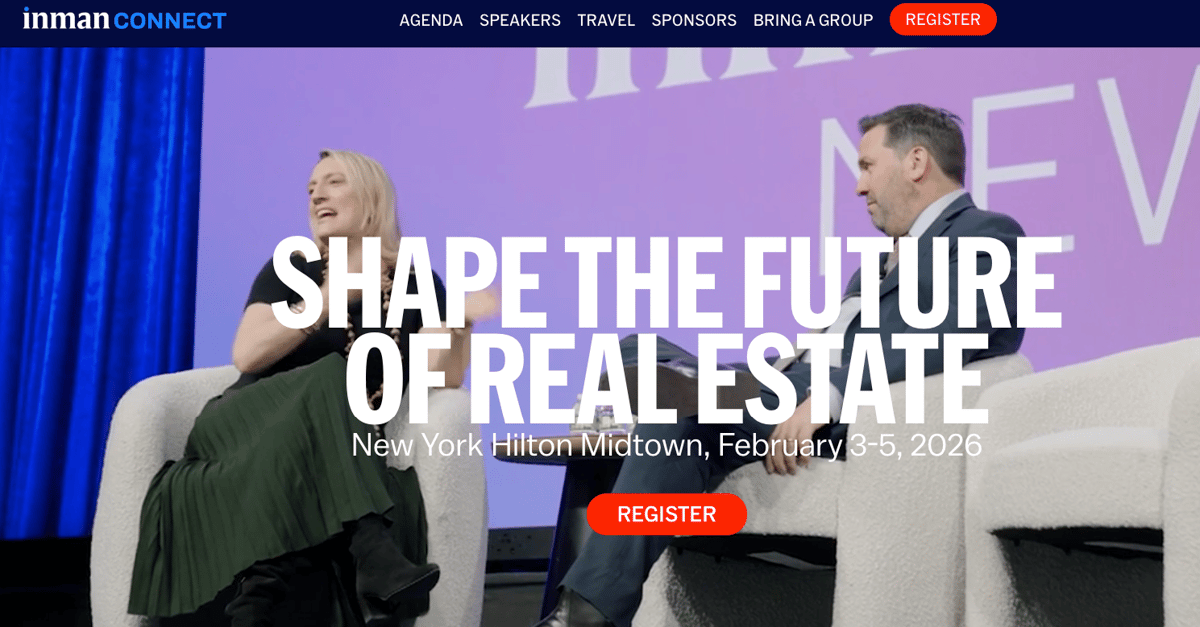 Inman Connect's registration page