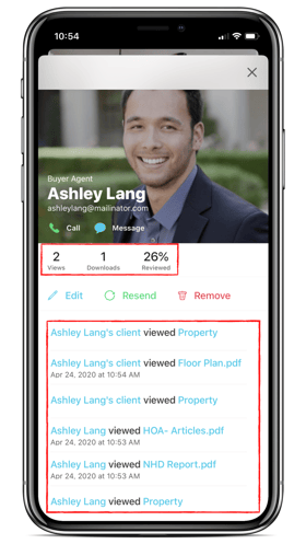 An image of the HomeLight app for agents on a smartphone.