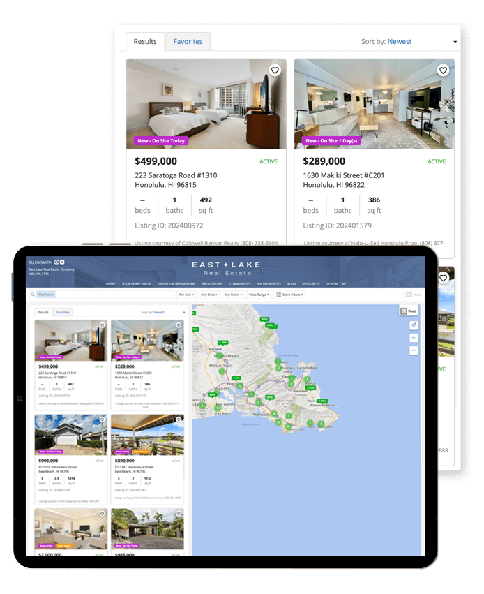 Sample Market Leader IDX website.