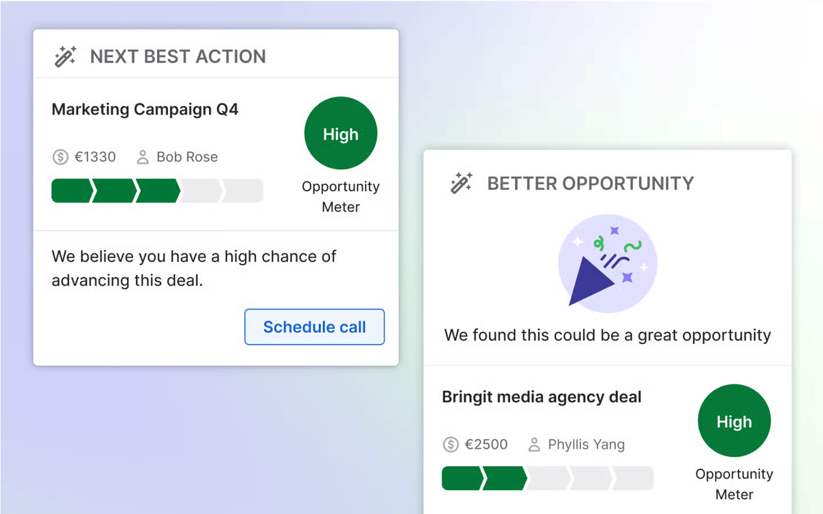 Pipedrive's AI Sales Assistant feature.
