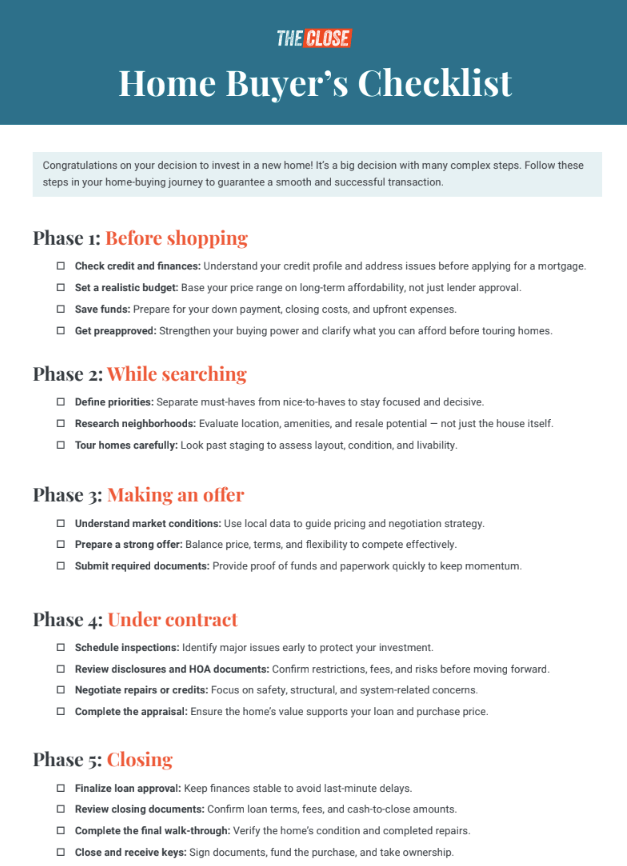 Home Buyer’s Checklist