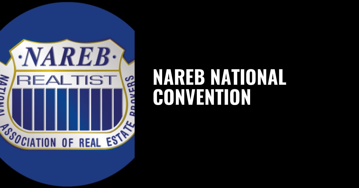 A graphic for the NAREB National Convention with the logo to the left.