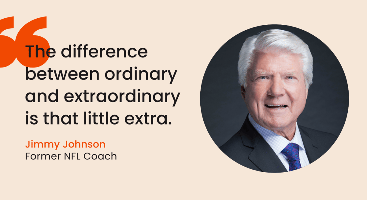 A quote from Jimmy Johnson