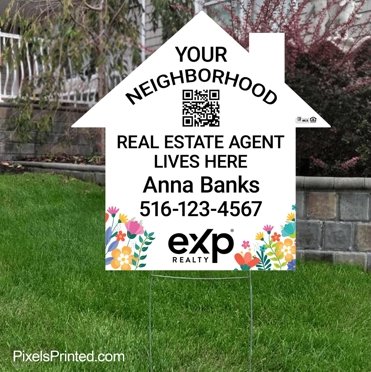 Neighboorhood realtor sign.