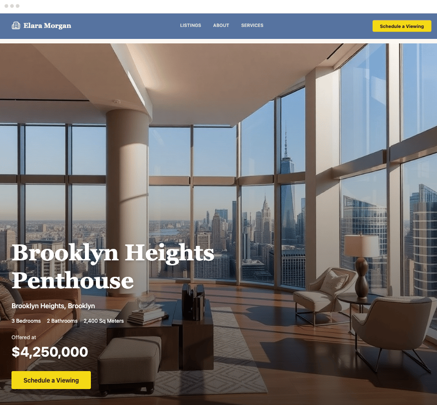 Sample website from B12