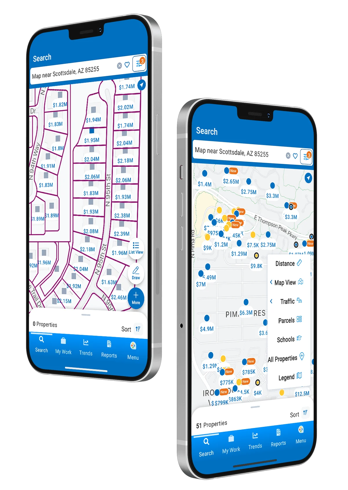 RPR Mobile app interface.